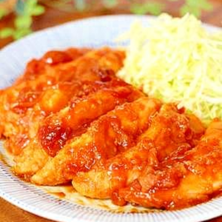 この柔らかさは衝撃 ささみのケチャップ煮 レシピ 作り方 By U Tin 楽天レシピ この柔らかさは衝撃 ささみのケチャップ煮 レシピ 作り方 By U Tin 楽天レシピ